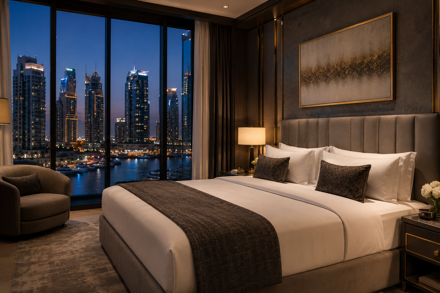 Комната с большой кроватью
